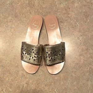 Jack Rogers Leather Slides